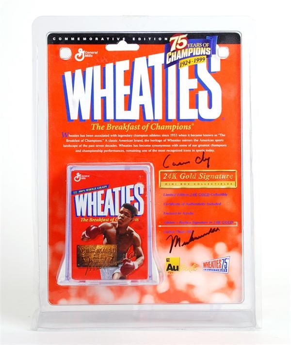 - Cassis Clay / Muhammad Ali Signed Wheaties Box