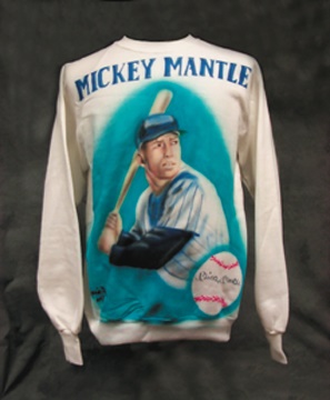 Mickey Mantle Signed Sweatshirt