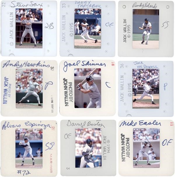 Memorabilia Baseball Photographs - Lots - 1980's-1990's New York Yankees Player Slides (425+)