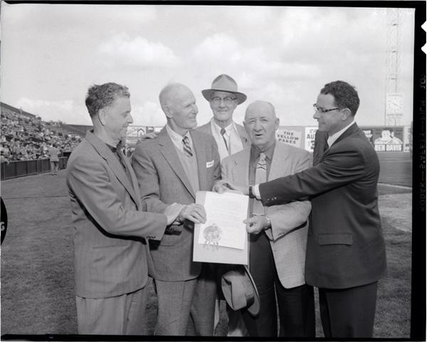 - 1957 PCL Old-Timers Negatives with Sam Crawford and Earl Averill (7)
