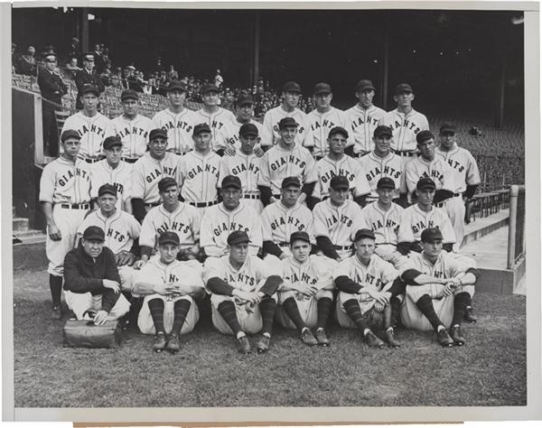 Memorabilia Baseball Photographs - Singles - New York Giants Championship Team (1933)