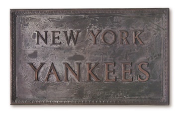 NY Yankees, Giants & Mets - Yankee Stadium Bronze Entrance Sign (21x36")
