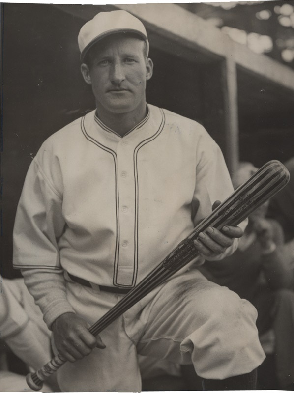 Memorabilia Baseball Photographs - Singles - Goose Goslin Holds Famous Bat (1932)
