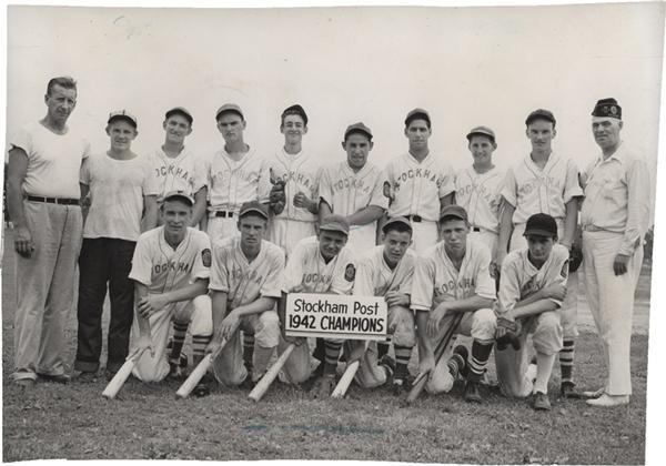 - Stockton Post Champions Team Photo with Yogi Berra (1942)