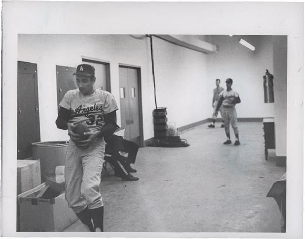 Memorabilia Baseball Photographs - Singles - Sandy Koufax Plays Football (1966)
