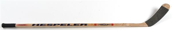 - 1997-98 Wayne Gretzky New York Rangers Game Used &amp; Signed Hespeler Stick