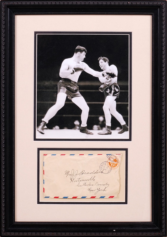 Muhammad Ali & Boxing - James Braddock Signed Envelope Framed with Photo