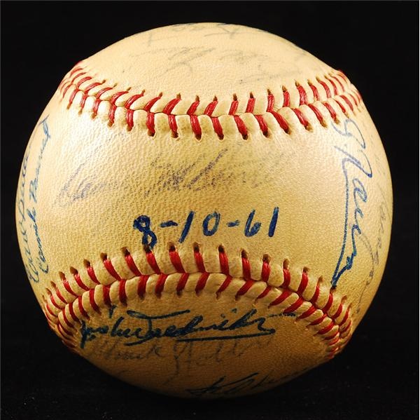 1961 Minnesota Twins 1st Year Team Signed Baseball