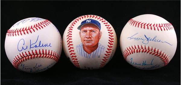 Hall of Famer Single and Multi-Signed Baseball Collection (3)