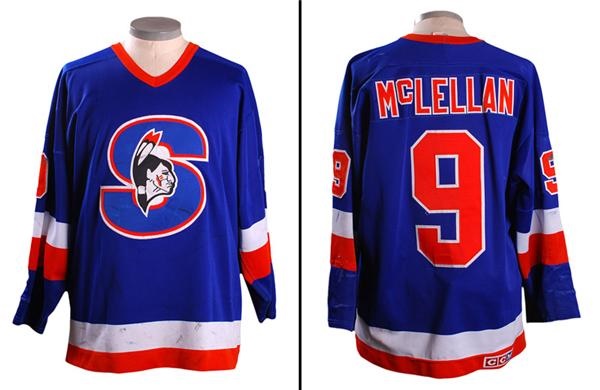 - 1987-88 Todd McLellan Springfield Indians AHL Game Worn Jersey
