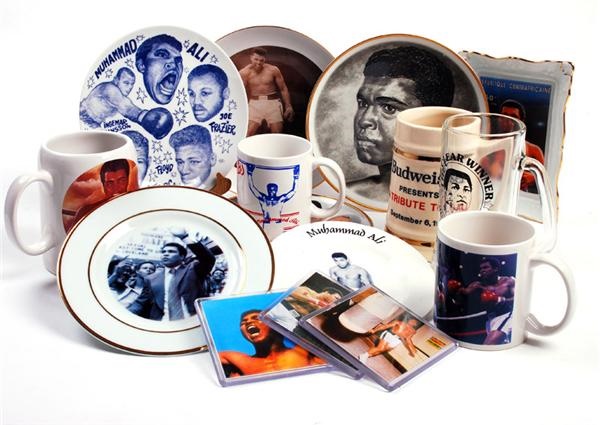 Muhammad Ali & Boxing - Muhammad Ali Plates, Mugs, Glasses and Coasters with Rare Pieces