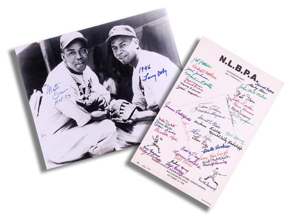 - Negro League Baseball Stars Multi-Signed Print and 11 x 14 Photo (2)