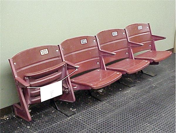 Section of Four Seats from Cincinnati Riverfront Stadium