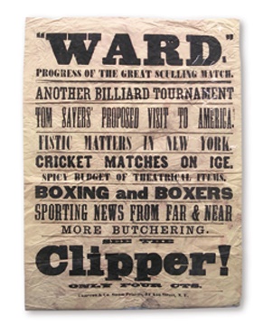 Muhammad Ali & Boxing - 1860's Tom Sayers Boxing Poster