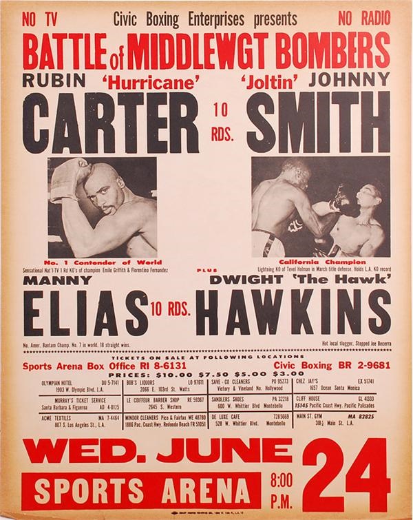 Muhammad Ali & Boxing - Rubin Carter Site Poster