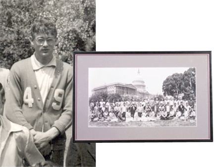 - 1949 High School Photograph with James Dean (13x20" framed)