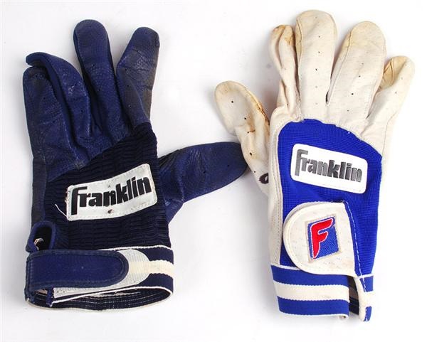 Wade Boggs Game Used Batting Gloves (2)