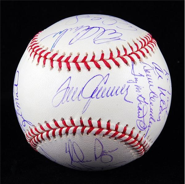 Baseball Autographs - 1969 New York Mets Reunion Team Signed Baseball