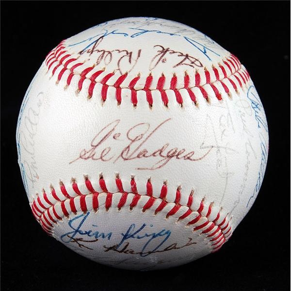 Baseball Autographs - 1966 Washington Senators Signed Team Ball