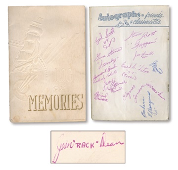 Movies - 1949 James Dean Double-Signed Fairmount High School Yearbook