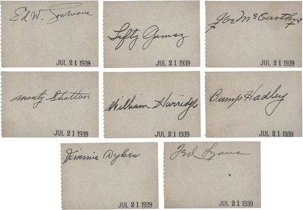 Baseball Autographs - Collection of Baseball Autographs from 1939 with Hall of Famers