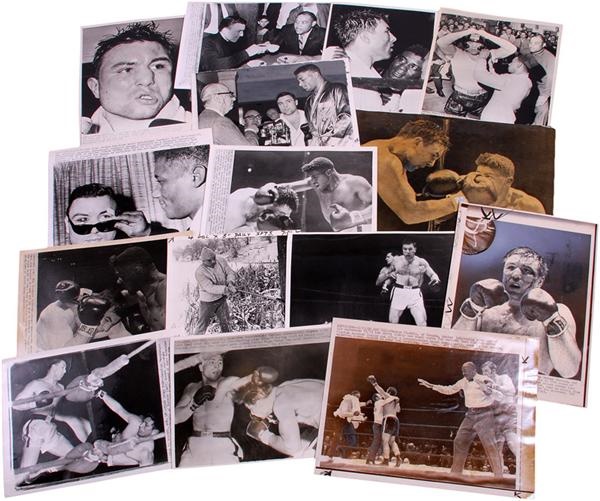 Muhammad Ali & Boxing - Boxing Wire Photos with Floyd Patterson, George Chuvalo and Joe Louis (30)