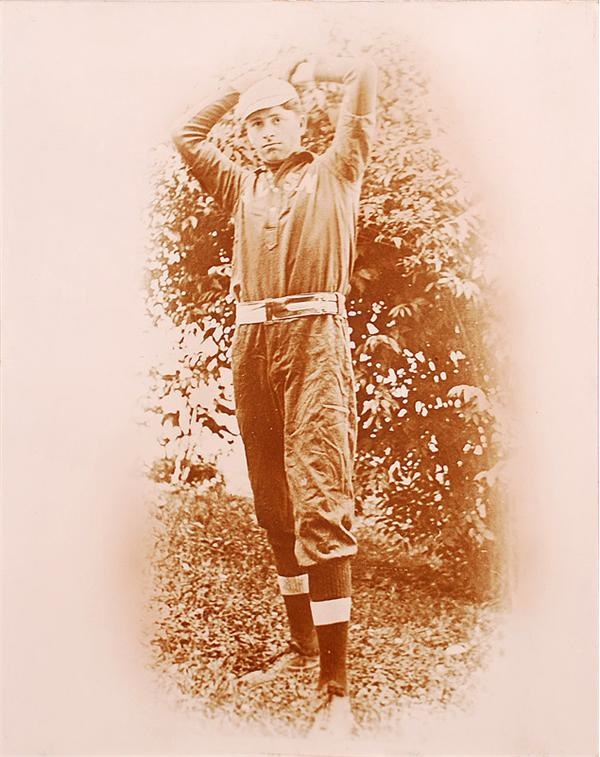 Large Circa 1910 Baseball Player Photograph