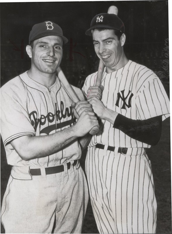 - 1941 World Series Joe Dimaggio and Dolph Camilli Photo