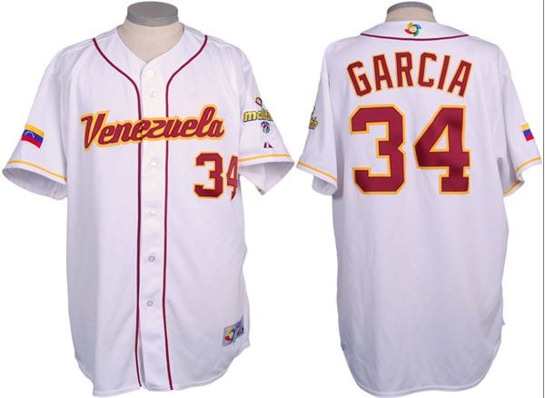 Baseball Equipment - Freddy Garcia Venezuela World Baseball Classic Game Used Jersey