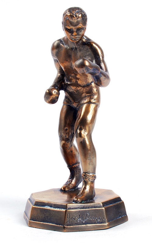 Muhammad Ali & Boxing - Jack Dempsey Brass Boxing Statue (1930s)