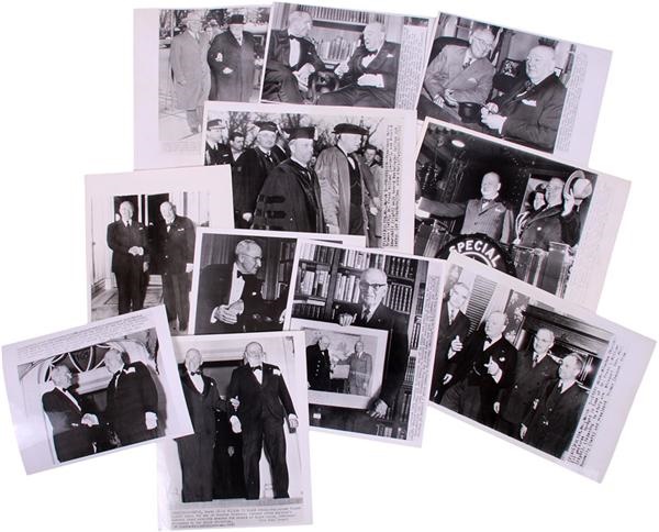 - President Harry Truman with Winston Churchill Photographs (11)