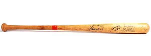 Baseball Equipment - Ken Boswell NY Mets Signed Game Used Baseball Bat