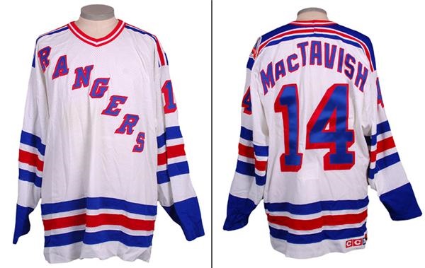 - Craig MacTavish NY Rangers 1994 Finals Game Used Jersey