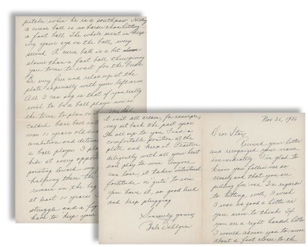 Baseball Autographs - Babe Dahlgren Signed Handwritten Letter