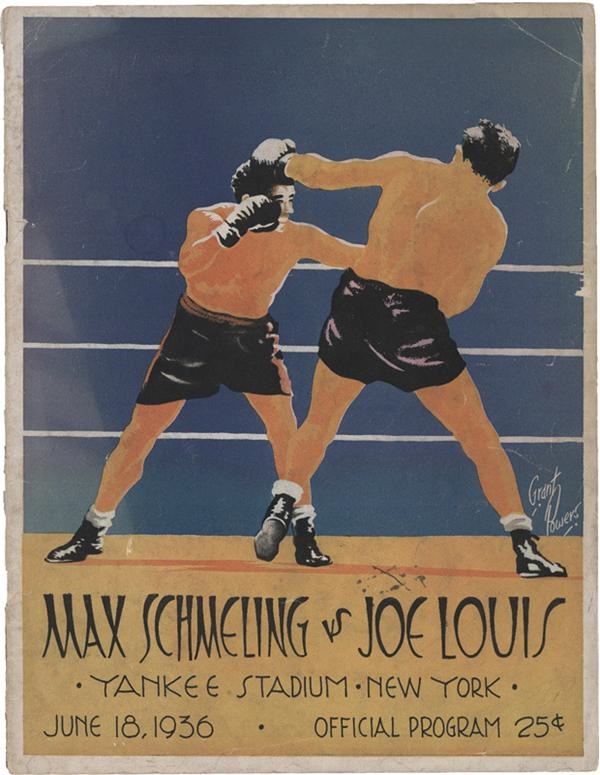 Muhammad Ali & Boxing - Max Schmeling vs Joe Louis Boxing Program (1936)