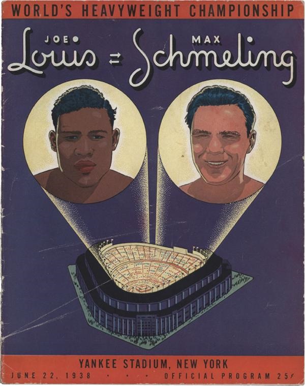 Muhammad Ali & Boxing - Joe Louis vs Max Schmeling Boxing Program (1938)