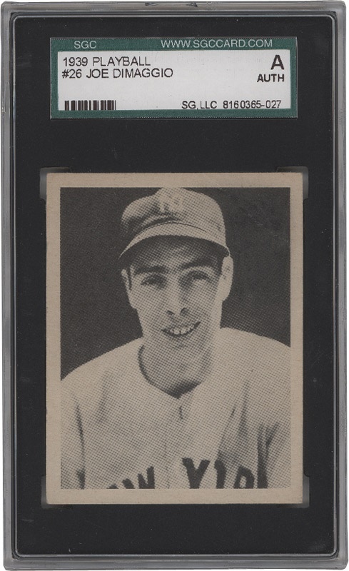 - 1939 Playball Joe Dimaggio Baseball Card