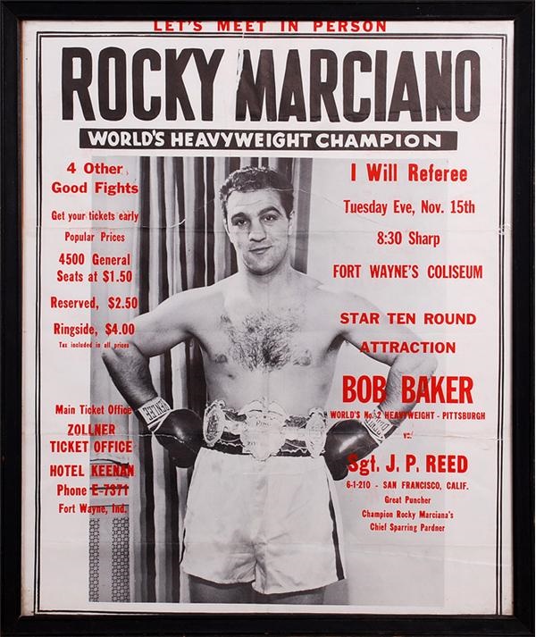 Muhammad Ali & Boxing - Rocky Marciano Heavyweight Champion In Person Appearance Poster