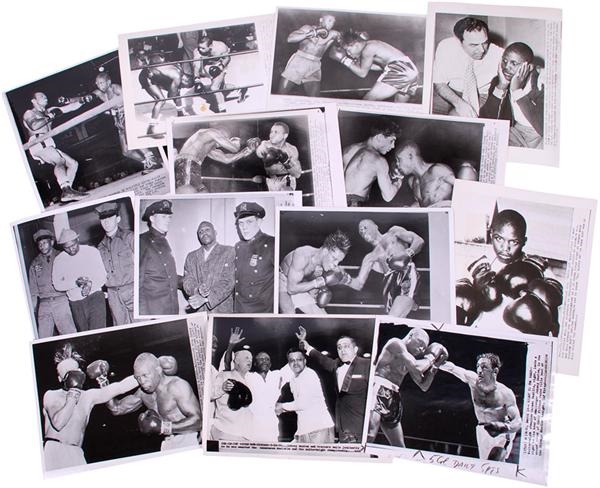 Muhammad Ali & Boxing - Johnny Saxton Boxing Photos with Carmen Basilio (40)