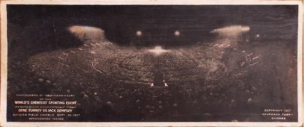 Muhammad Ali & Boxing - 1927 Dempsey vs Tunney Large Panoramic Photo (17.5 x 42)