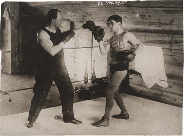 Muhammad Ali & Boxing - Ad Wolgast Boxing Photo by George Bain (1911)