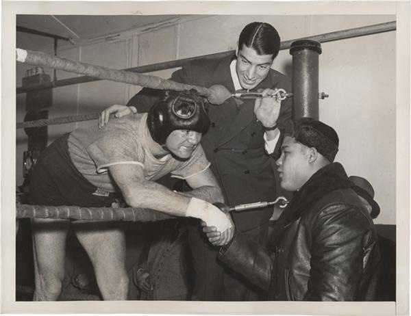 Muhammad Ali & Boxing - Joe Dimaggio, Joe Louis and Jim Braddock Photograph (1938)