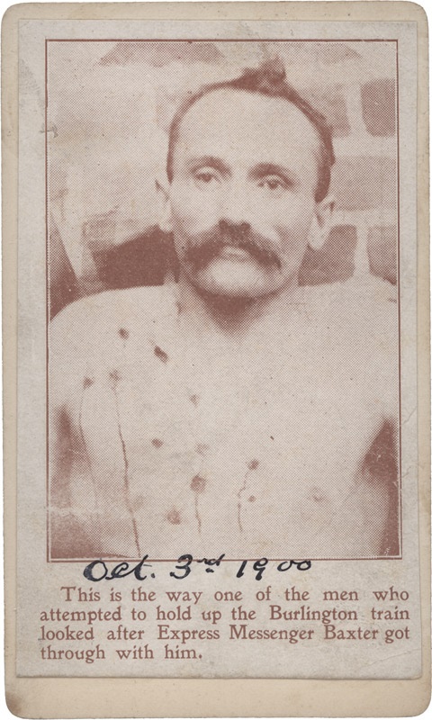 - 1900 Murdered Wild West Outlaw on CDV Mount