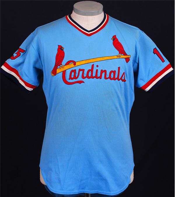 Baseball Equipment - 1979 Dave Ricketts St. Louis Cardinals Game Used Baseball Jersey