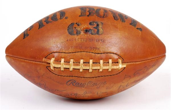 - 1962 NFC West and East Pro Bowl Signed Football