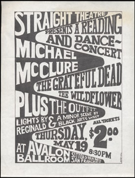 - 1966 Grateful Dead Straight Theater Handbill (8.5x11")