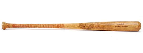Baseball Equipment - 1950's Heisman Winner Vic Janowicz Game Used Baseball Bat