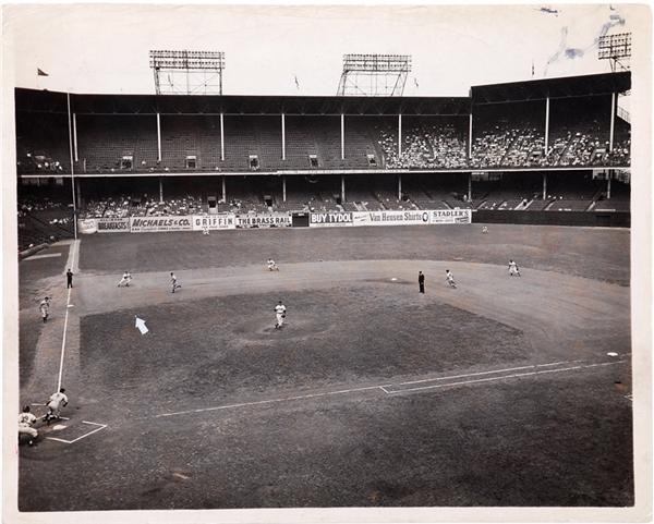 1940's Dodgers vs Pirates Playoff Oversized Vintage Photo