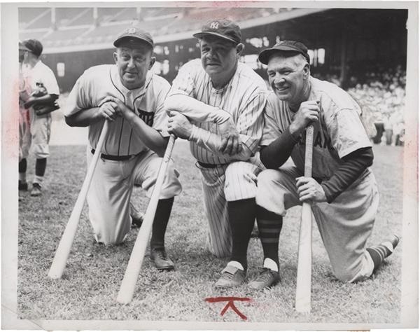 - Babe Ruth, Ty Cobb, Tris Speaker Old-Timers Day (1941)