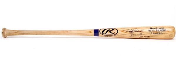 Baseball Equipment - Rafael Palmeiro Game Used Bat for Home Run #405